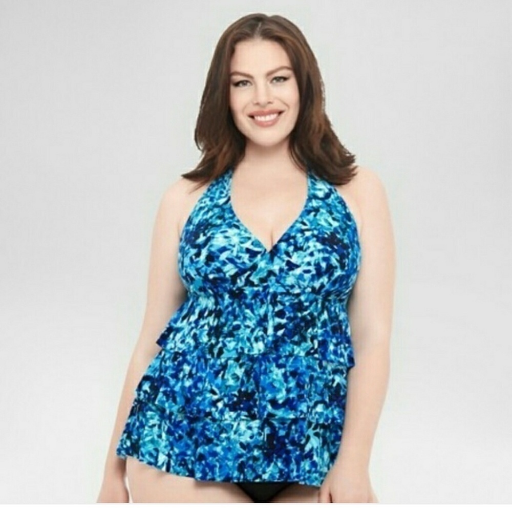 DREAMSUIT Tankini Swimsuit Top sz‎ 8